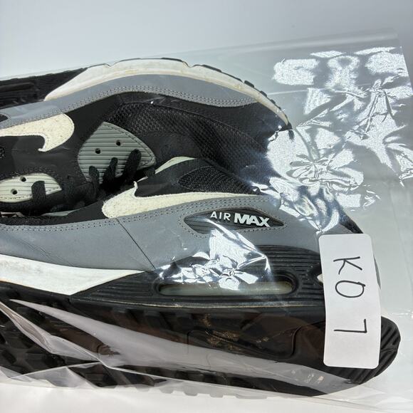 Nike Air Max 90 Essential Black Wolf Grey Used Sneakers AJ1285-018 Men\'s Size 13